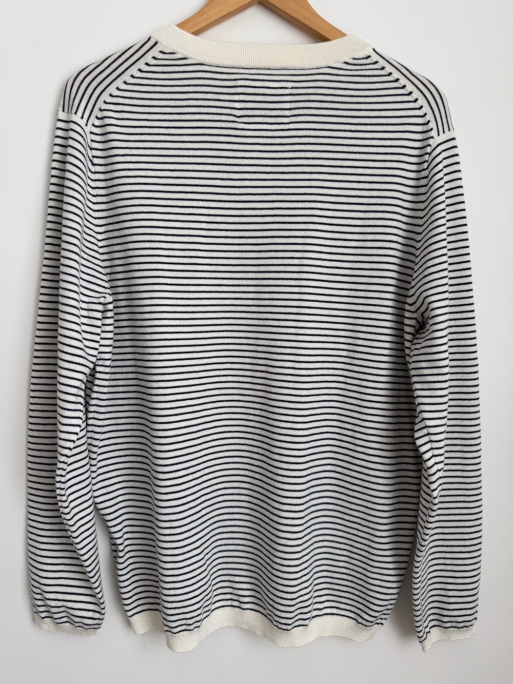 Long Wharf Supply Co. Men’s SeaWell Striped Knit Henley Size M - Picture 3 of 10